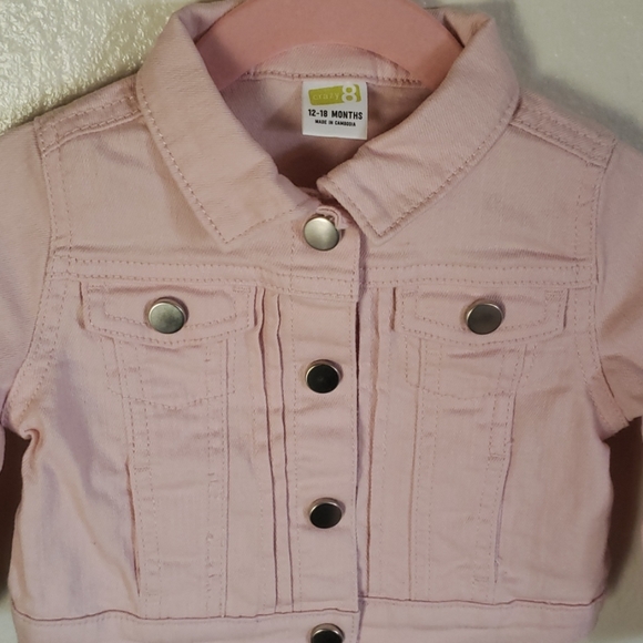 Crazy 8 Pink Jean Jacket 12 to 18 months - Picture 4 of 4